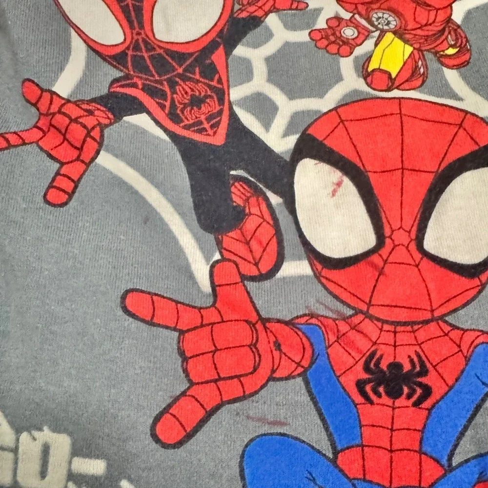 Marvel Spidey Pajama Bundle Boys Size 5 Spider Man PJ Sets Sweatshirt Lot‎